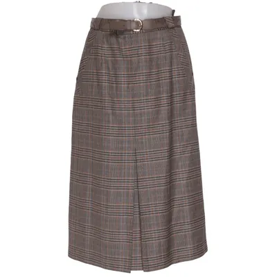 Skirt (Gray, Brown) from Sylbo Röcke Wool