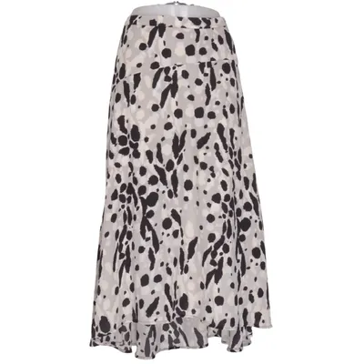 Maxi skirt (Gray, Black, White) from Farhi Polyester