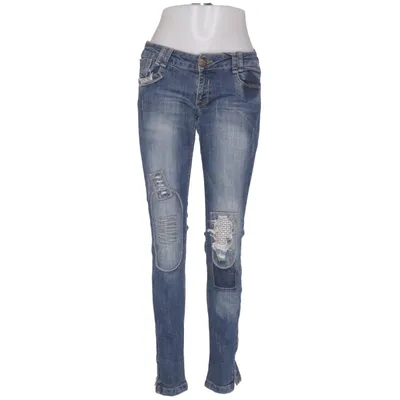 Spijkerbroek (Blauw) van Bsk Denim Katoen, Elastaan