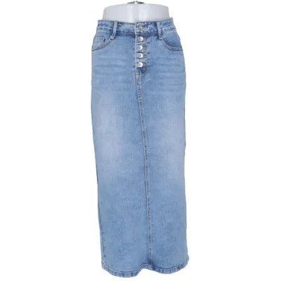 Spijkerrok (Blauw) van Daysie Katoen, Elastaan, Polyester