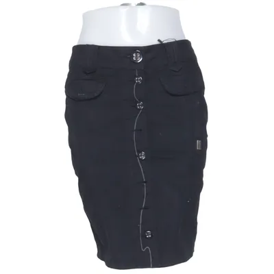 Denim skirt (Black) from Dept Cotton, Elastane