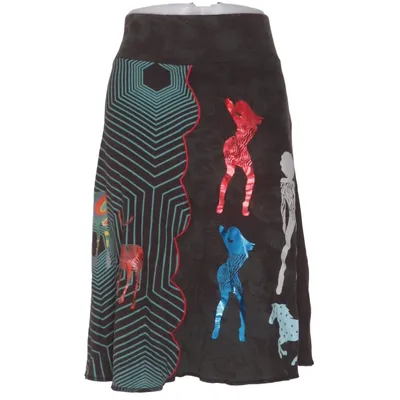 Skirt (Black, Multicolored) from Desigual