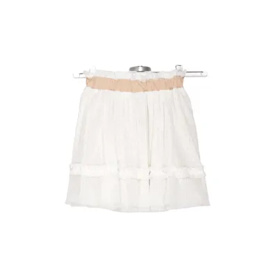 Jupe (Blanc, Beige) de Leevje Coton, Polyester