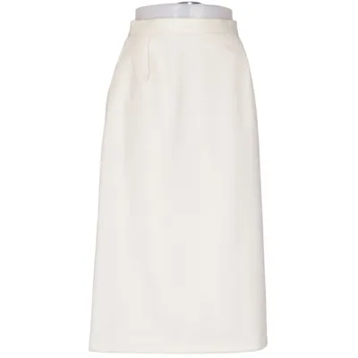 Kjol (Beige) från Jennifer Polyester, Viskos, Ull
