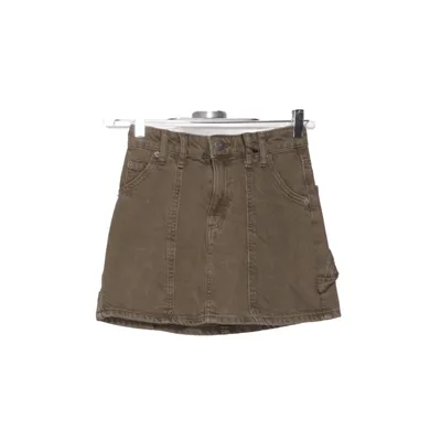 Denim skirt (Green) from Stradivarius Cotton