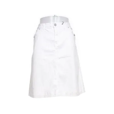 Jeanskjol (Vit) från Flash Jeans Bomull, Elastan
