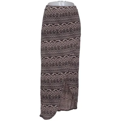 Maxi nederdel (Beige, Sort, Flerfarvet) fra Justice Elastan, Viscose