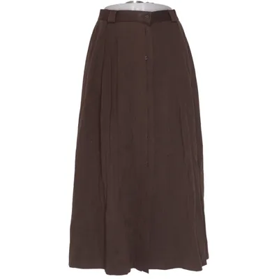Långkjol (Brun) från Jennifer Collection Polyester, Viskos