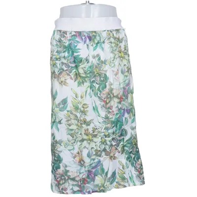 Skirt (White, Green, Multicolored) from Jersey Modeller of Sweden Cotton