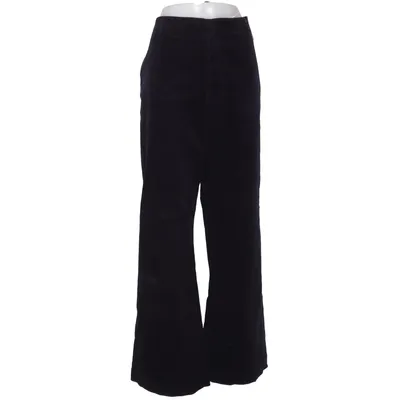 Cordhose (Schwarz, Blau) von Uniqlo Baumwolle, Elasthan, Polyester
