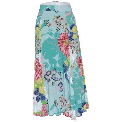 Jupe portefeuille (Vert, Multicolore) de Elton Élasthane, Polyester, Viscose