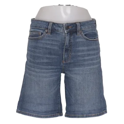 Short en jean (Bleu) de Lands' End Coton, Élasthane, Cuir, Polyester
