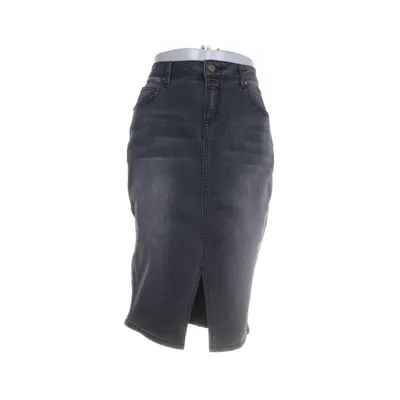 Denim skirt (Gray) from Zusss Cotton, Polyester, Elastane