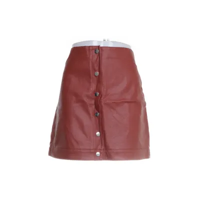 Skirt (Brown) from Topshop Polyurethane, Polyester, Cotton, Viscose