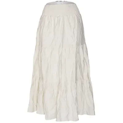 Maxi nederdel (Beige) fra Dazy Polyamid, Polyester, Viscose