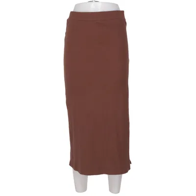 Jupe longue (Marron) de Woman Coton, Élasthane, Polyester