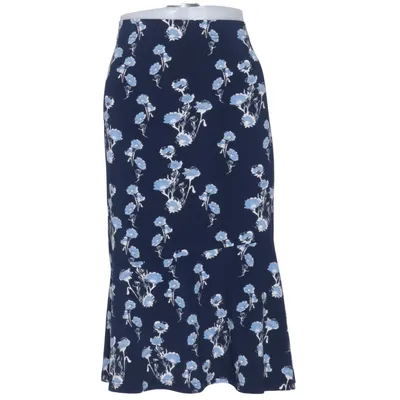 Maxi nederdel (Blå, Hvid) fra Dea Elastan, Polyester