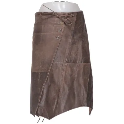 Leather skirt (Brown) from Mind Leather, Polyester
