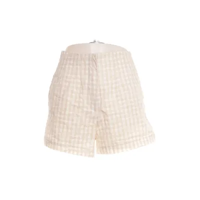 Korte broek (Beige, Wit) van H&M Katoen, Linnen