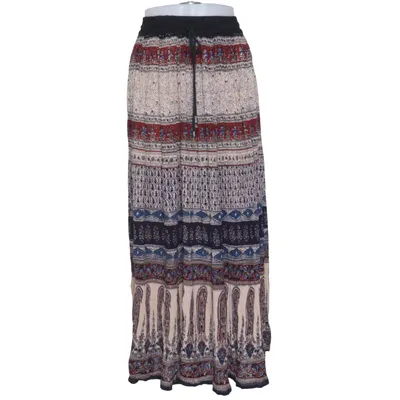 Maxi skirt (Beige, Blue, Red) from Free Size Viscose