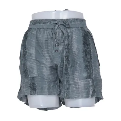 Short (Gris, Vert) de August Coton, Soie, Viscose