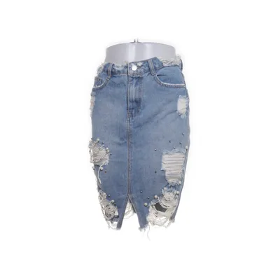 Jeanskjol (Blå) från Missguided