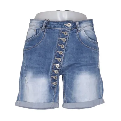 Jeansshorts (Blå) fra Place du Jour Bomuld, Elastan