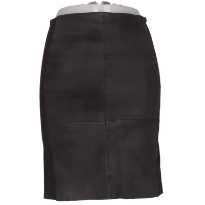 Lederrock (Schwarz) von Storm & Marie Baumwolle, Elasthan, Leder, Polyester