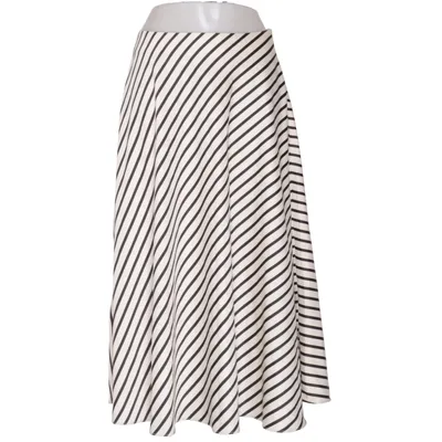 Nederdel (Hvid, Sort) fra H&M Elastan, Polyester