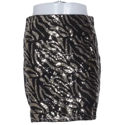 Skirt (Black, Gold) from H&M Studio Polyester