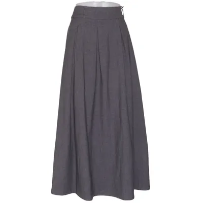 Maxi skirt (Gray) from Wakakuu Icons Elastane, Polyester, Viscose