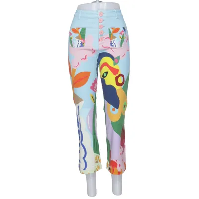 Jeans (Blau, Mehrfarbig) von Miranda Makaroff x Desigual Baumwolle, Elasthan