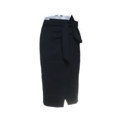 Jupe portefeuille (Noir) de Sézane Élasthane, Polyester, Viscose, Laine
