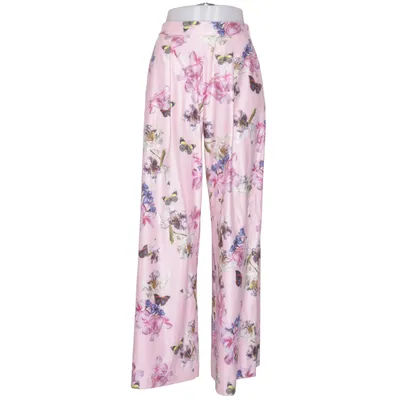 Pantalon patte d'éléphant (Rose, Multicolore) de Desigual Élasthane, Polyester, Polyuréthane