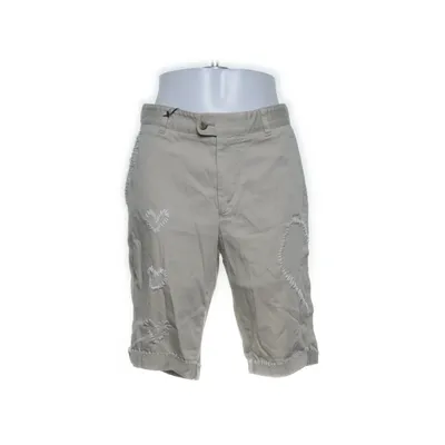 Shorts (Beige, Vit) Bomull, Elastan