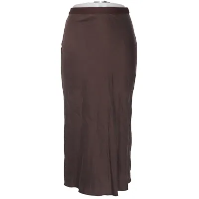 Maxi skirt (Brown) from Ahlvar Gallery Elastane, Silk