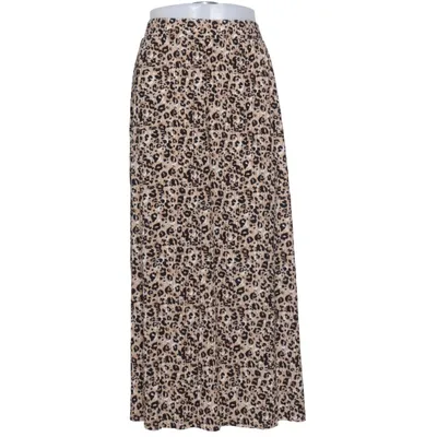 Jupe longue (Beige, Noir) de Pola Élasthane, Polyester