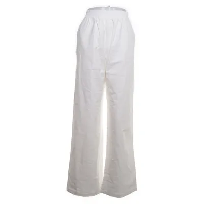 Pantalon patte d'éléphant (Blanc) de Adanola Coton biologique