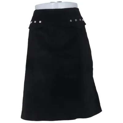 Jupe (Noir) de Line Collection Cuir, Polyester