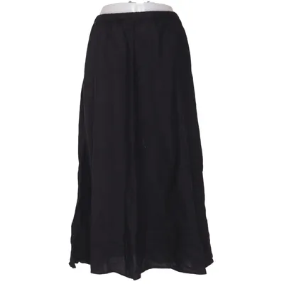 Maxi nederdel (Sort) fra H&M Premium Quality Viscose, Linned