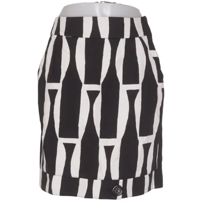 Rock (Schwarz, Weiß) von Marimekko Baumwolle, Polyester, Viskose