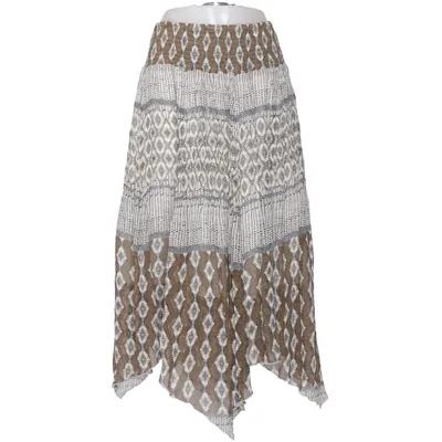 Maxi skirt (Brown, White, Gray) from Flash Woman Viscose