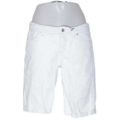 Short en jean (Blanc) de ESPRIT Denim Coton, Élasthane