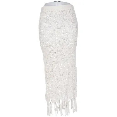 Jupe longue (Beige) de Zara Coton, Polyamide