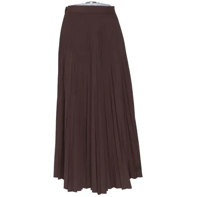 Jupe longue (Marron) de Getti Polyester, Laine