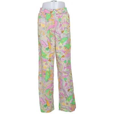 Pants (Pink, Green, Yellow) from Monki Elastane, Polyester