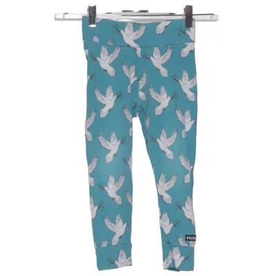 Leggings (Blå, Vit, Flerfärgad) från Villervalla Elastan, Ekologisk bomull