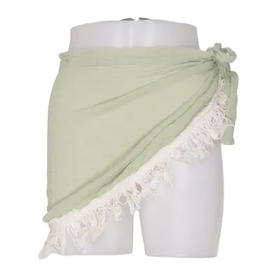Beach skirt (Green, White) from Mar del Aqua Cotton