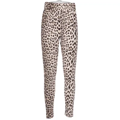 Broek (Beige, Zwart, Meerkleurig) van Oh April Katoen, Elastaan