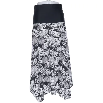 Maxi skirt (Black, White) from Wiki Linen